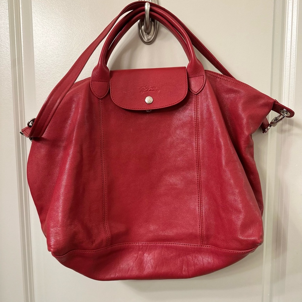 Longchamp Le Pliage Cuir (Authentic)